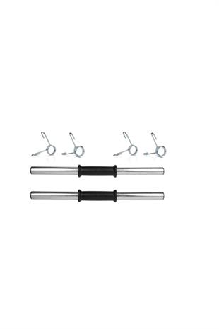 Ecgspor 2 Adet 45 cm Krom Dambıl Barı+ 4 Adet Çelik Sıkıştırma Yayı