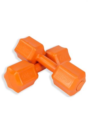 Ecgspor 2 KG Turuncu Dambıl Seti  2 KG x 2 Toplam 4 KG Ağırlık Seti