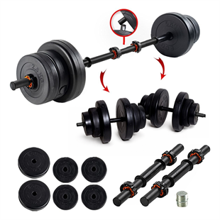 Ecgspor 22 KG Multifonksiyonel Halter Seti ve Dambıl Seti