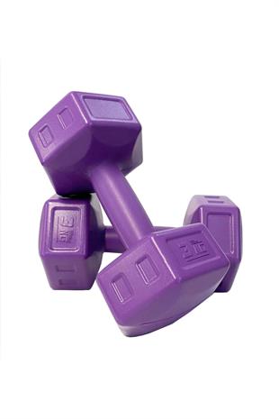 Ecgspor 3 Kg Mor Dambıl Seti 3 Kg x 2 Adet Toplam 6 Kg Ağırlık Seti