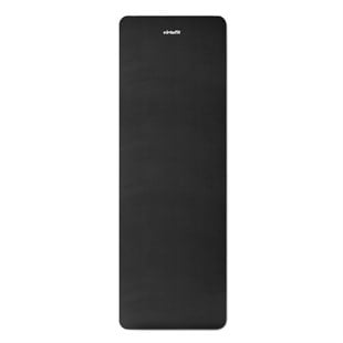 VirtuFit NBR Fitness Matı – 180 × 60 × 1,5 cm – Siyah – Taşıma İpli