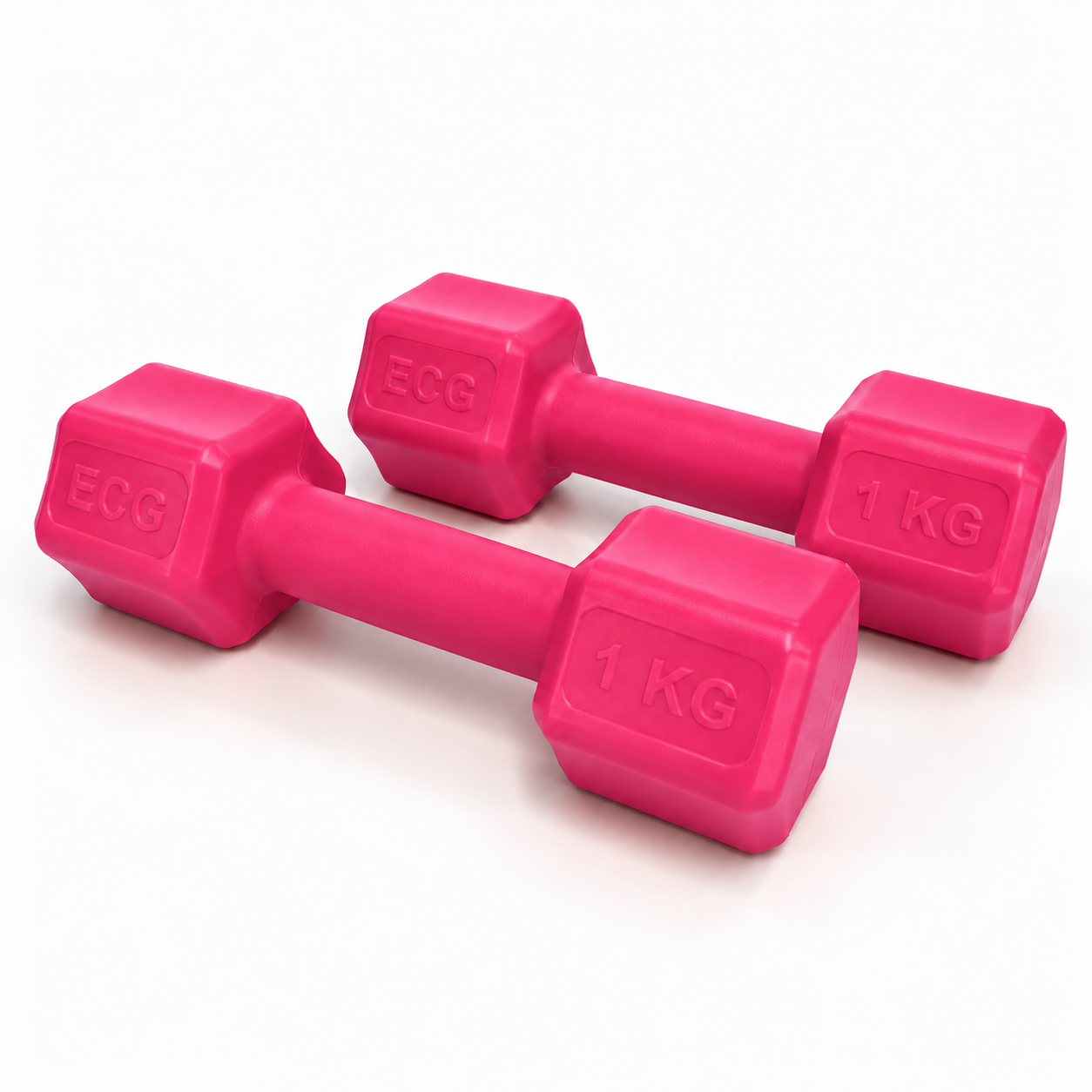 Ecgspor 1 KG PEMBE Dambıl Seti 1 KG x 2 Toplam 2 KG Ağırlık Seti