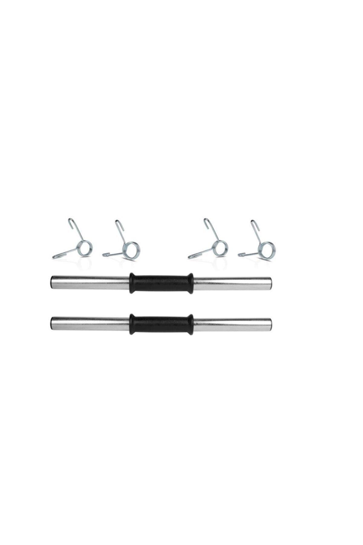 Ecgspor 2 Adet 40 cm Krom Dambıl Barı+ 4 Adet Çelik Sıkıştırma Yayı