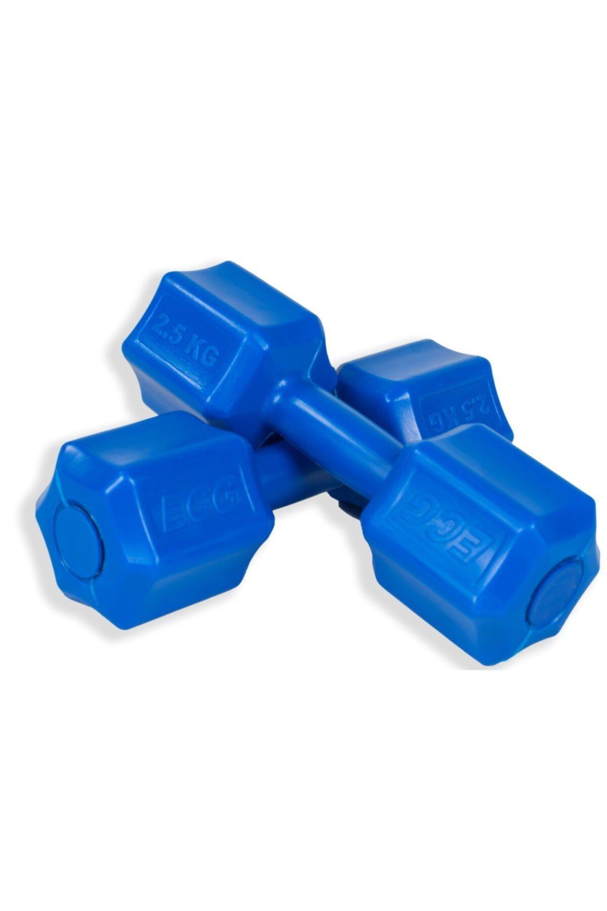 Ecgspor 2.5 KG MAVİ Dambıl Seti 2.5 KG x 2 Toplam 5 KG Ağırlık Seti