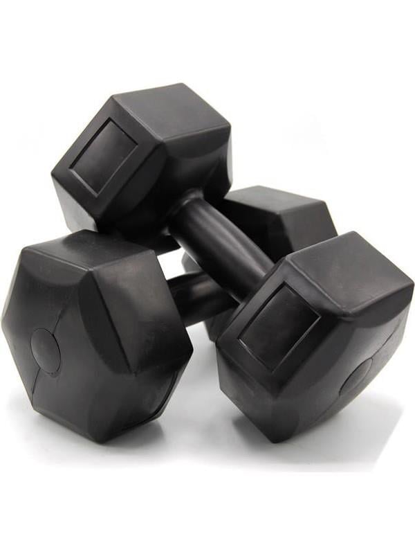 Ecgspor 5 Kg Siyah Dambıl Seti 5 Kg x 2 Adet Toplam 10 Kg Ağırlık Seti
