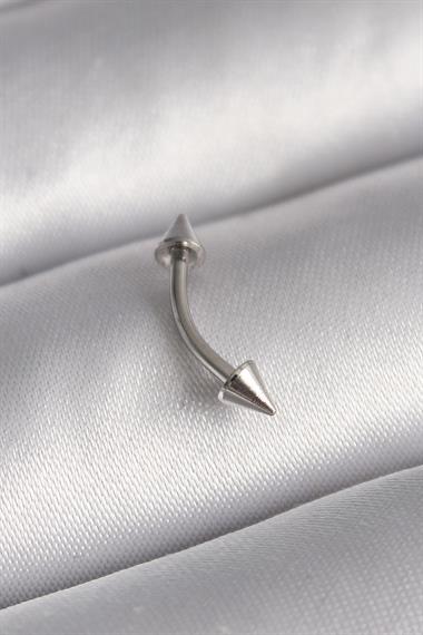 316L Çelik Gümüş Renk Çivi Model Piercing