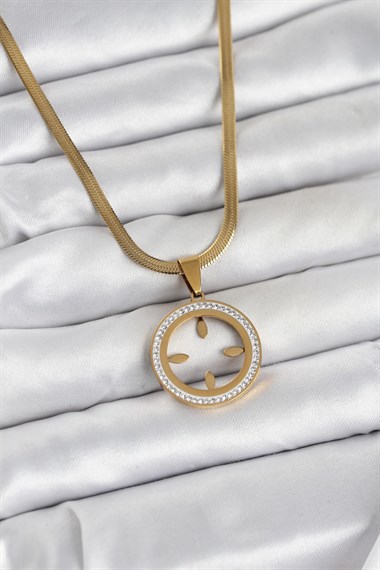 316L Çelik İtalyan Zincir Model Çeyrek Takılabilir Kadın Kolye