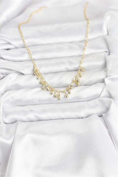 316L Çelik Zincir Gold Renk Kadın Kolye