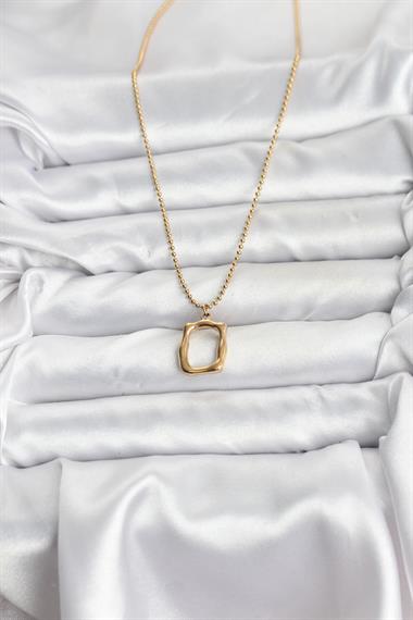 316L Çelik Zincir Gold Renk Model Kadın Kolye