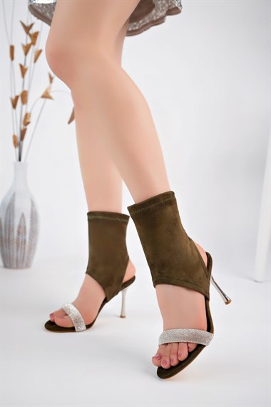 Brit Süet Booite -Yeşil