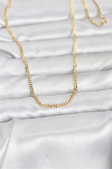 CM 14K Gold Renk 60 cm Zincir Kadın Kolye