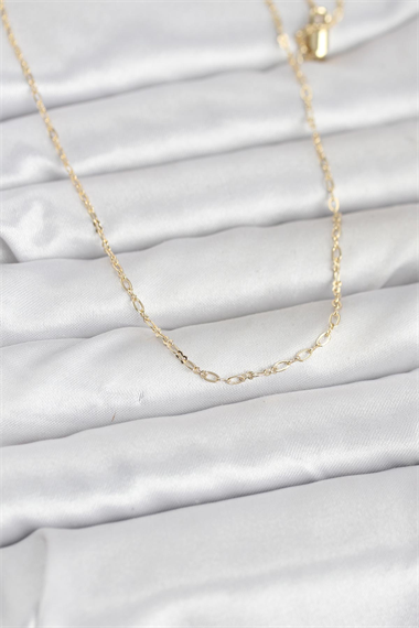 CM 14K Gold Renk 60 cm Zincirli Kadın Kolye