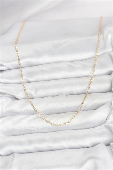 CM 14K Gold Renk Ataç Zincir Model 60 cm Kadın Kolye