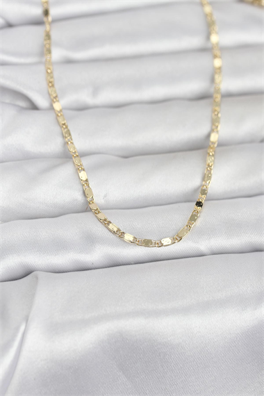 CM 14K Gold Renk Ezme Zincir 60 cm Kadın Kolye