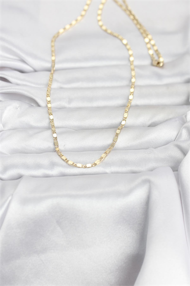 CM 14K Gold Renk Ezme Zincir 60 cm Kadın Kolye