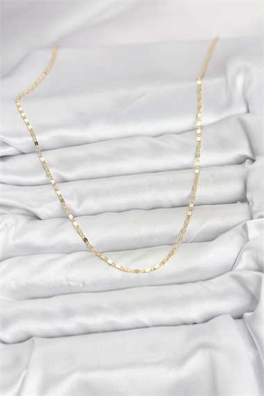 CM 14K Gold Renk Ezme Zincir Model 60 cm Kadın Kolye