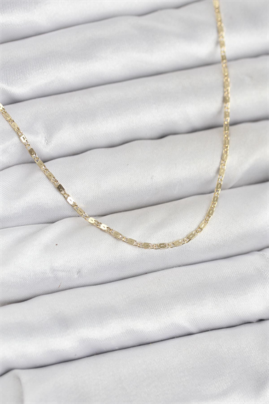 CM 14K Gold Renk Ezme Zincir Model 60 cm Kadın Kolye