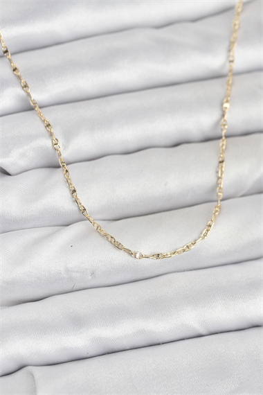 CM 14K Gold Renk Gemici Zincir Model 60 cm Kadın Kolye