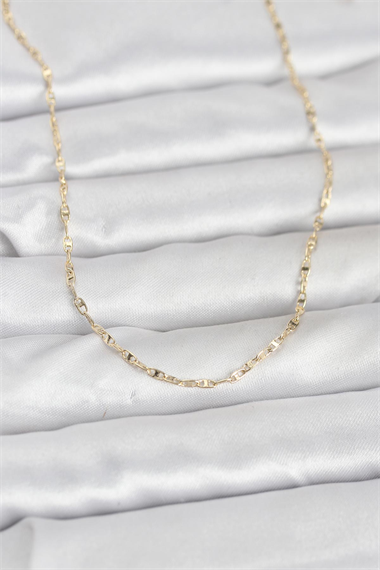 CM 14K Gold Renk Gemici Zincir Model 60 cm Kadın Kolye