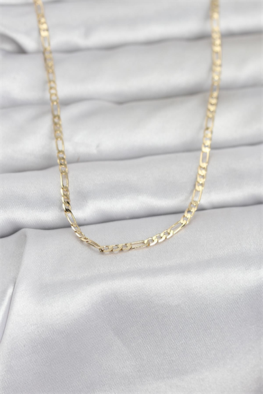 CM 14K Gold Renk İnce Kuşgözü Zincir Model 60 cm Kadın Kolye
