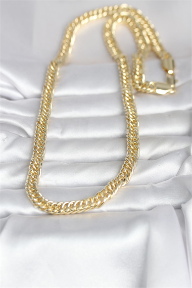 CM 14K Gold Renk Kalın Zincir Model 60 cm Kadın Kolye
