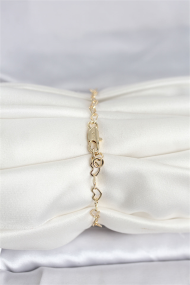 CM 14K Gold Renk Kalpli Zincir Model Kadın Bileklik