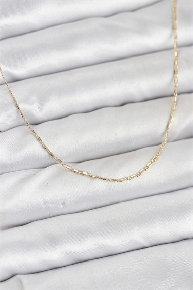 CM 14K Gold Renk Kesme Model 60 cm Kadın Kolye