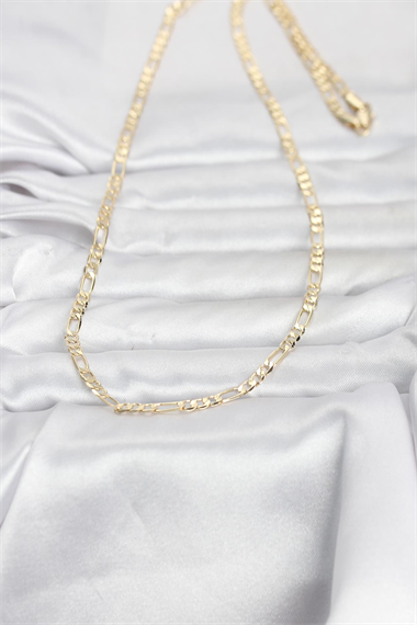 CM 14K Gold Renk Kuşgözü Zincir Model 60 cm Kadın Kolye