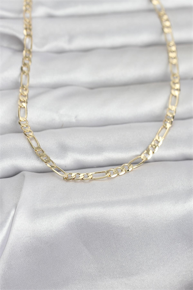 CM 14K Gold Renk Kuşgözü Zincir Model 60 cm Kadın Kolye