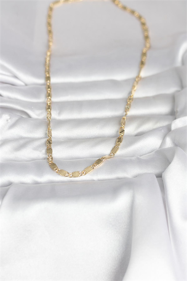 CM 14K Gold Renk Lazer Model 45 cm Kadın Kolye