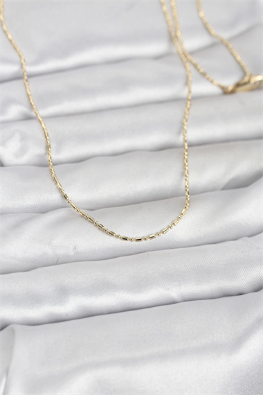 CM 14K Gold Renk Parçalı Topçuk Model 60 cm Kadın Kolye