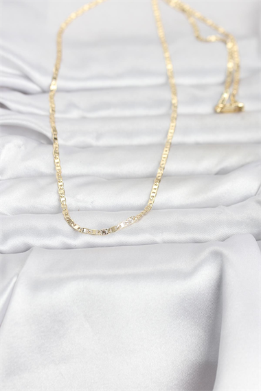 CM 14K Gold Renk Zincir Model 60 cm Kadın Kolye