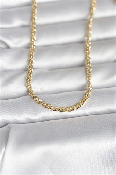 CM 14K Gold Renk Zincir Model 60 cm Kadın Kolye