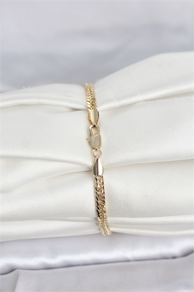 CM 14K Gold Renk Zincir Model Kadın Bileklik