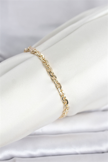 CM 14K Gold Renk Zincir Model Kadın Bileklik