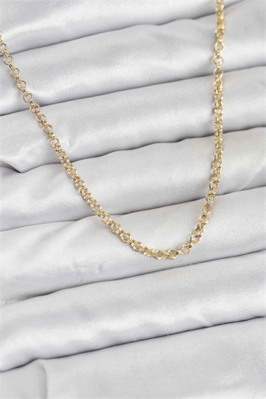 CM Gold Renk Pirinç Halkalı Model Kadın Kolye