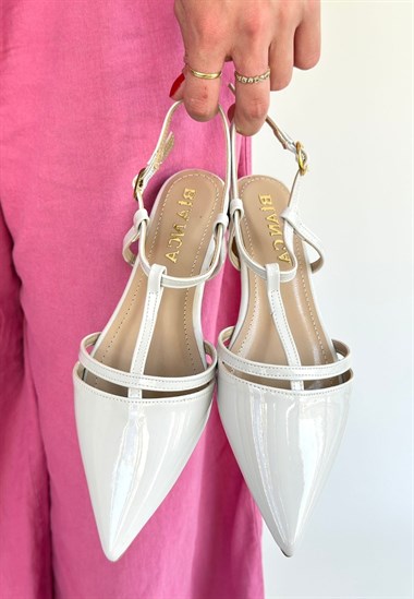 Canca Rugan Babet Ayakkabı -Ten