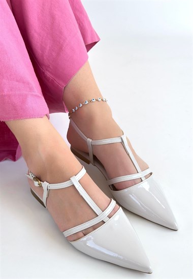 Canca Rugan Babet Ayakkabı -Ten