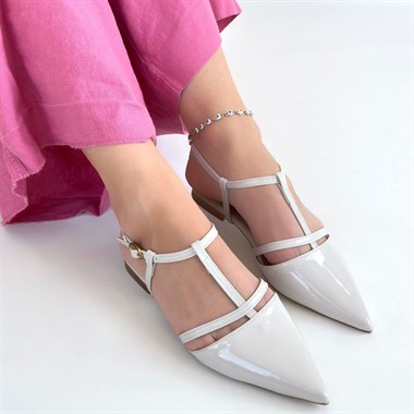 Canca Rugan Babet Ayakkabı -Ten