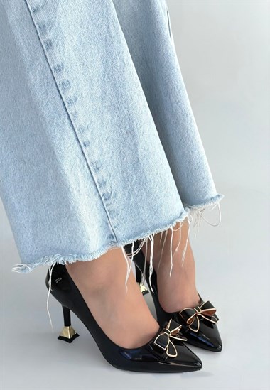 Coby Rugan Topuklu Ayakkabı -Siyah