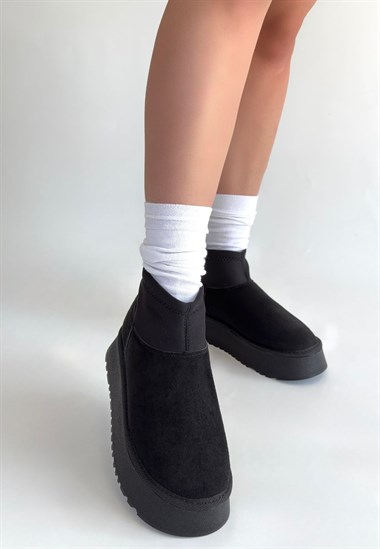 Cuen Süet Bot -Siyah