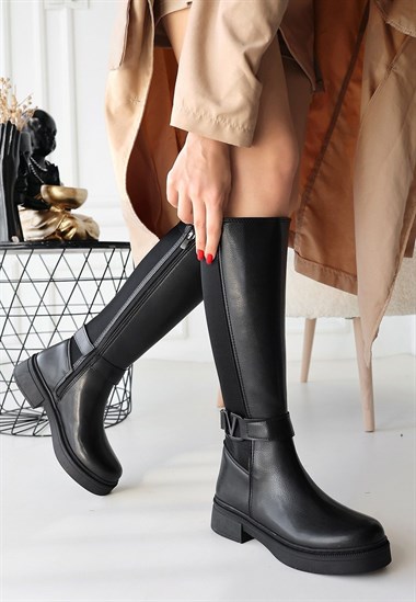 Diona Cilt Çizme -Siyah