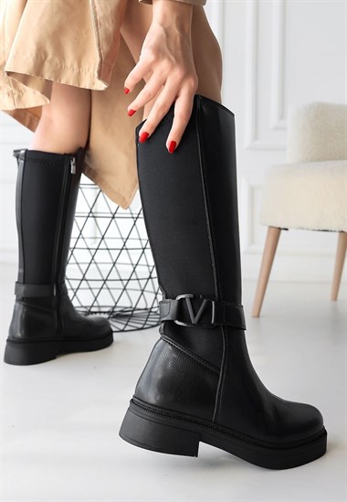 Diona Cilt Çizme -Siyah