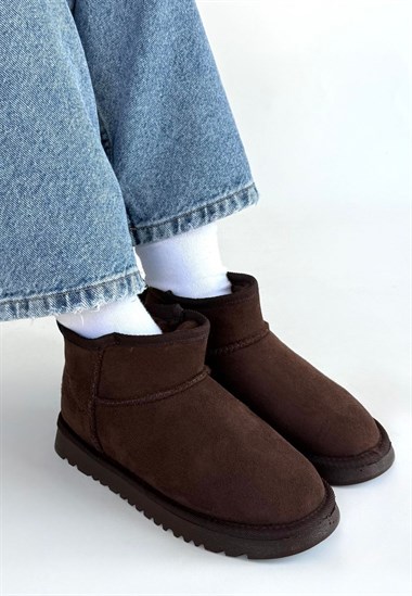 Elsa Süet Bot -Kahverengi