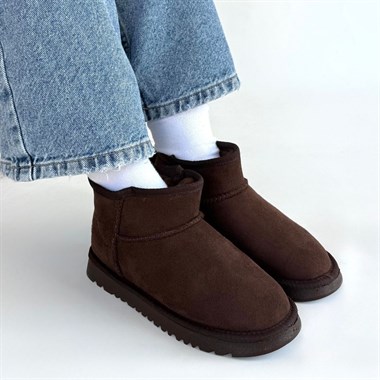 Elsa Süet Bot -Kahverengi