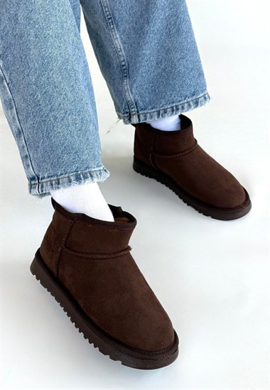 Elsa Süet Bot -Kahverengi