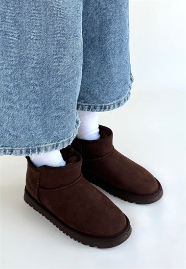 Elsa Süet Bot -Kahverengi