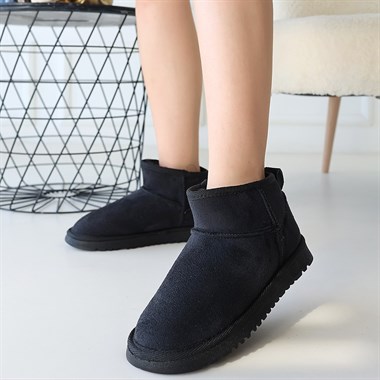 Elsa Süet Bot -Siyah