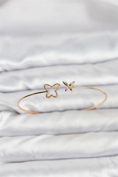 Kelebek Model Gold Renk Bileklik