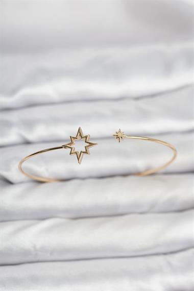 Kutup Yıldızı Model Gold Renk Bileklik